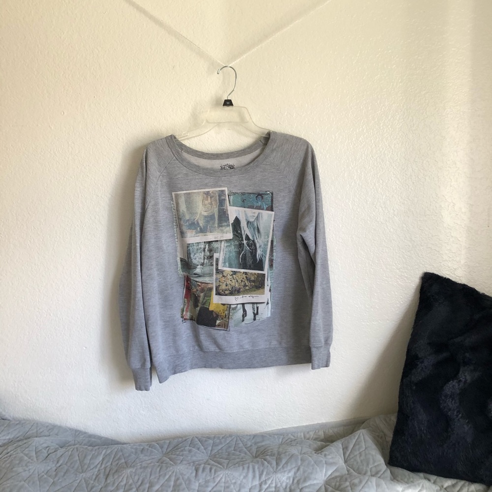 Grey Photograph Sweater